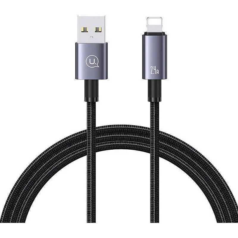 Кабель Usams US-SJ667 USB-A to Lightning 2.4A 1.2m Tarnish [SJ663USB01] [138993] - фото 2