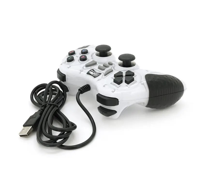 Геймпад джойстик Microkingdom 8700 DoubleShock USB White - фото 3