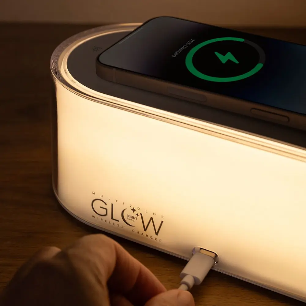 Нічник з Бездротовою Зарядкою Proove Multicolor Glow 1200mAh - фото 3