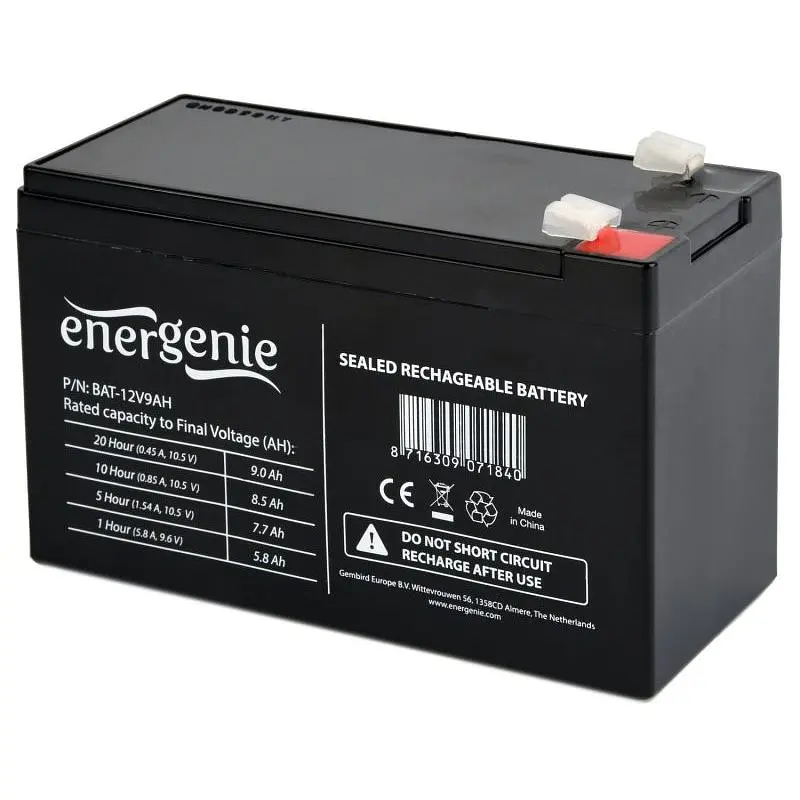 Акумулятор EnerGenie BAT-12V9AH