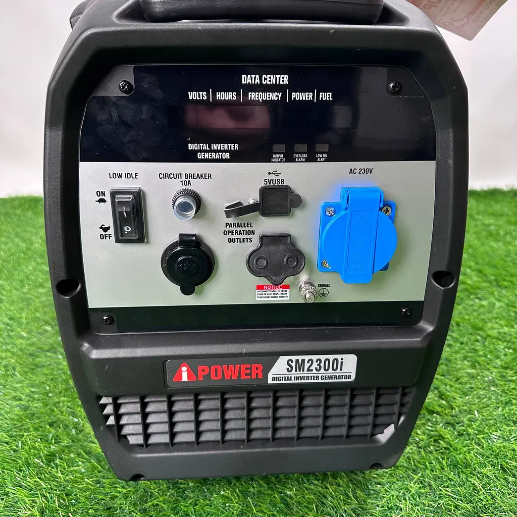 Інверторний бензиновий генератор iPower SM2300I (1.8/2.3 кВт) з дисплеєм, колесами та ручкою - фото 6