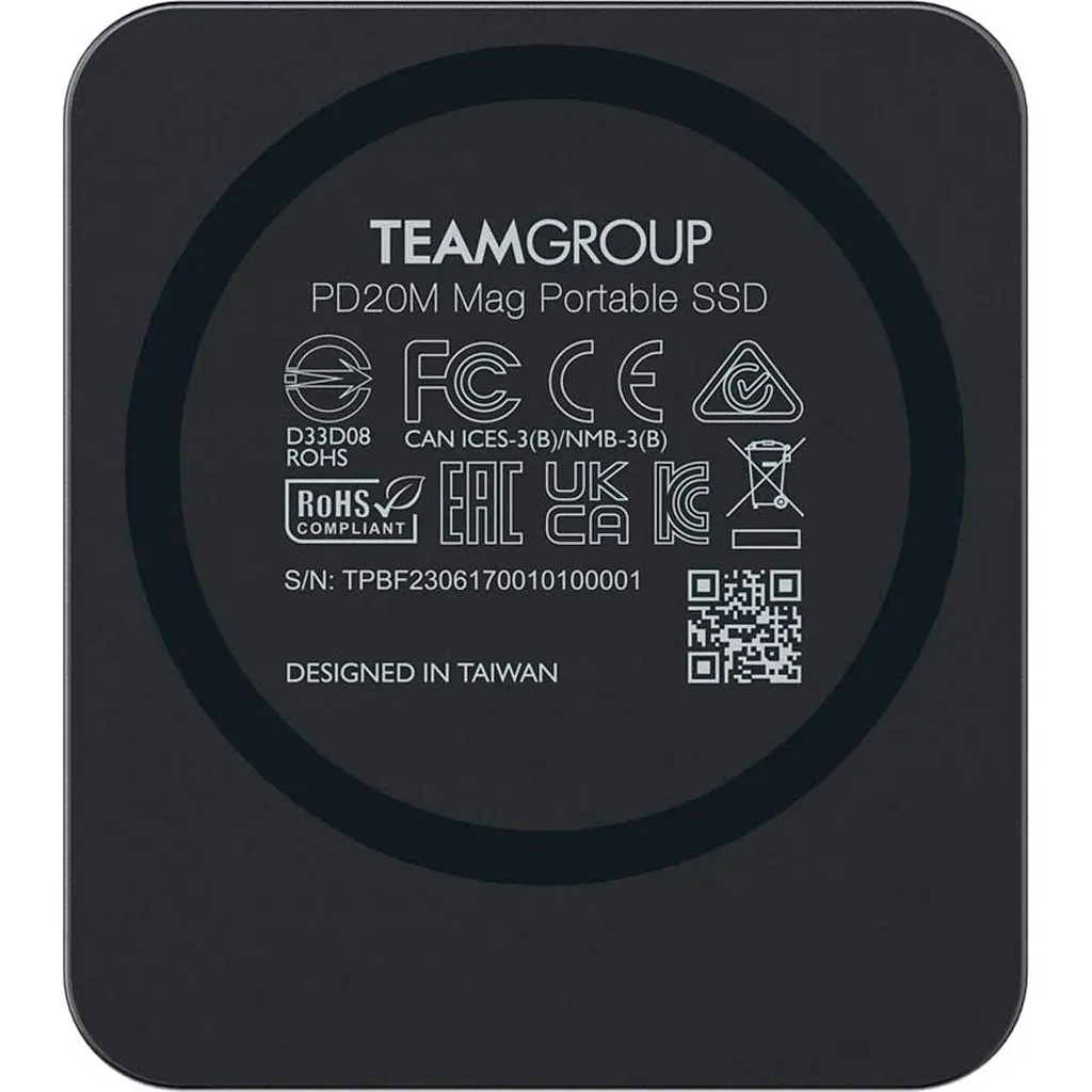 Зовнішній SSD накопичувач TEAM PD20M Mag 2TB Titanium Gray (TPSEG2002T0C108) [128384] - фото 4