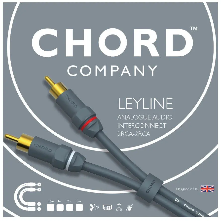 Межблочный аудиокабель 2xRCA-2xRCA CHORD Leyline LEY010 1m - фото 2