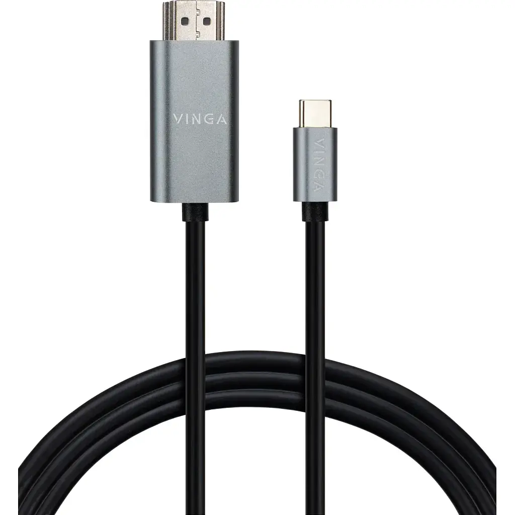 Кабель мультимедійний USB-C to HDMI M 1.5m V1.4 4K30Hz Vinga (VCPVCCH1415)