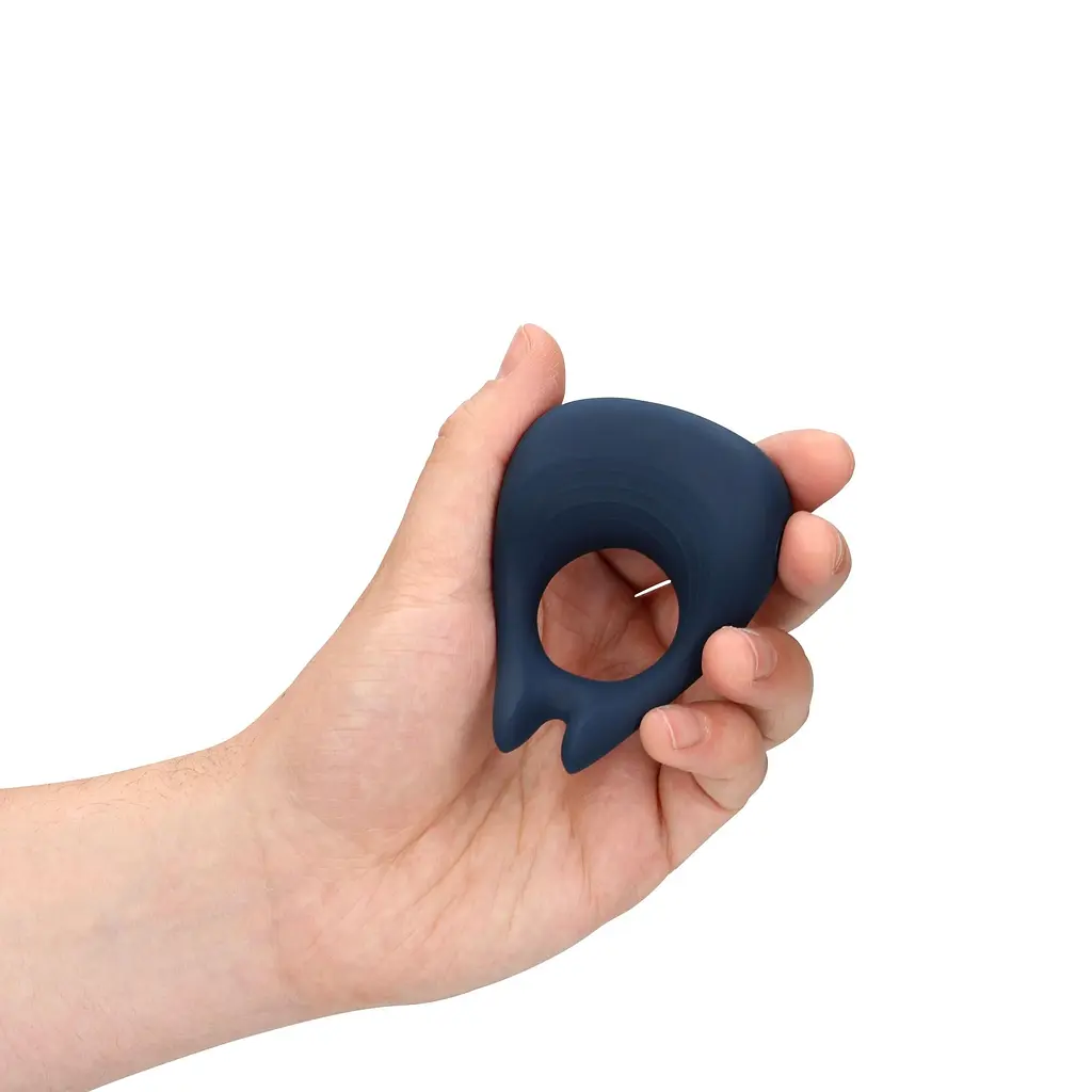 Віброкільце Loveline Pointed Vibrating Cock Ring 8 см синій - фото 7