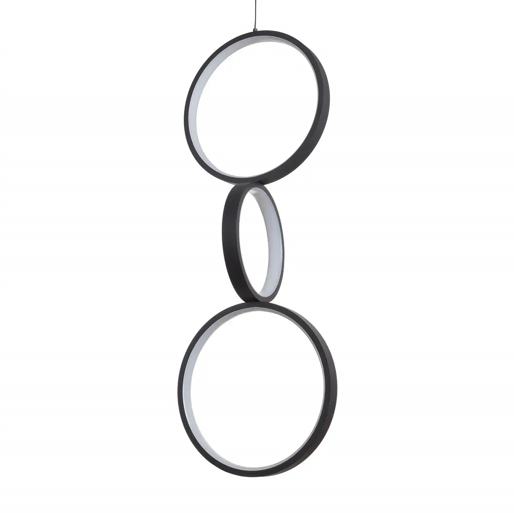 Світильник стельовий Brille підвісний світлодіодний для спальні BL-848S/64W WW BK - фото 9