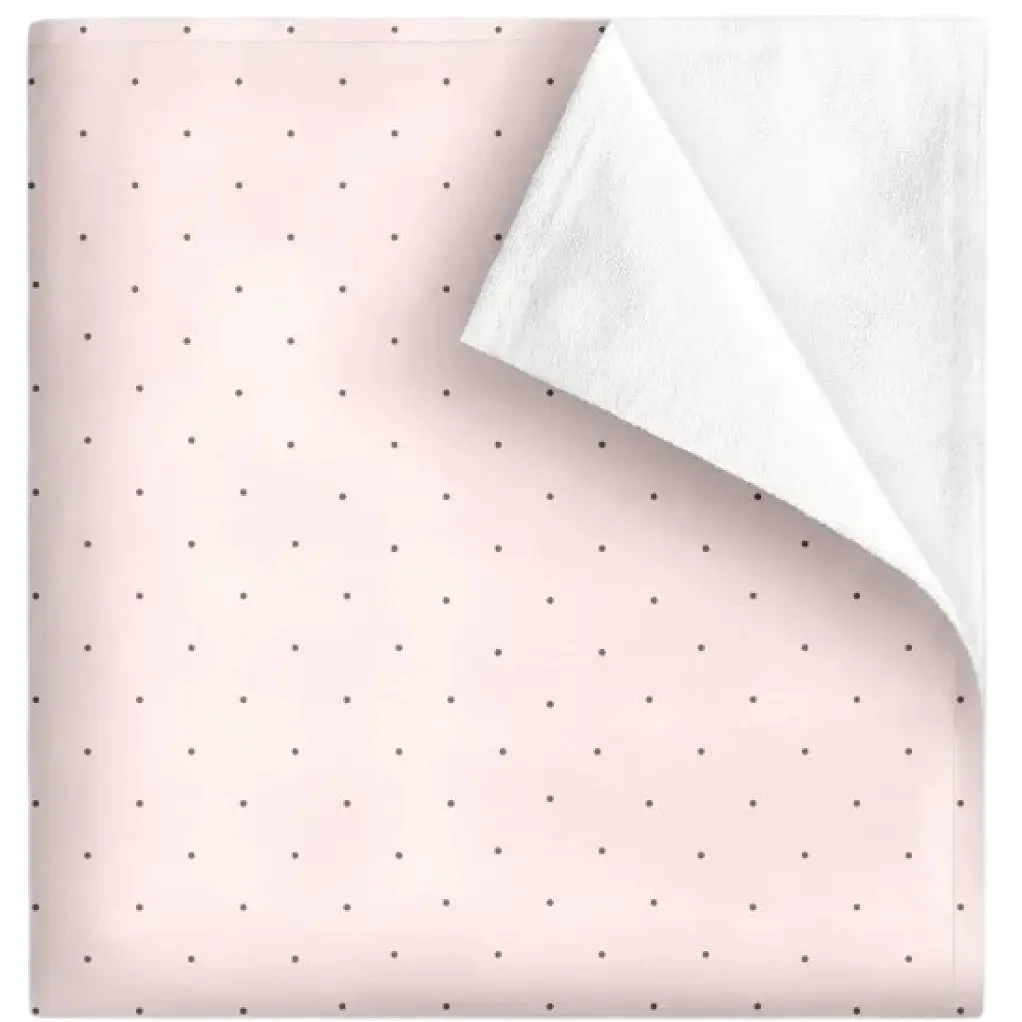 Багаторазова непромокаюча пелюшка Cosas Mini Dots CS1 100х140 см рожева (Diaper_DotsGreyRose_100x140)