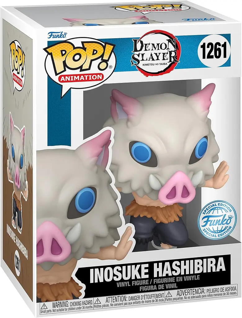 Фигурка Funko Pop Клинок рассекающий демонов Иноске Хашибира Demon Slayer Inosuke Hashibira 10 см FP DS IH 1261 - фото 2