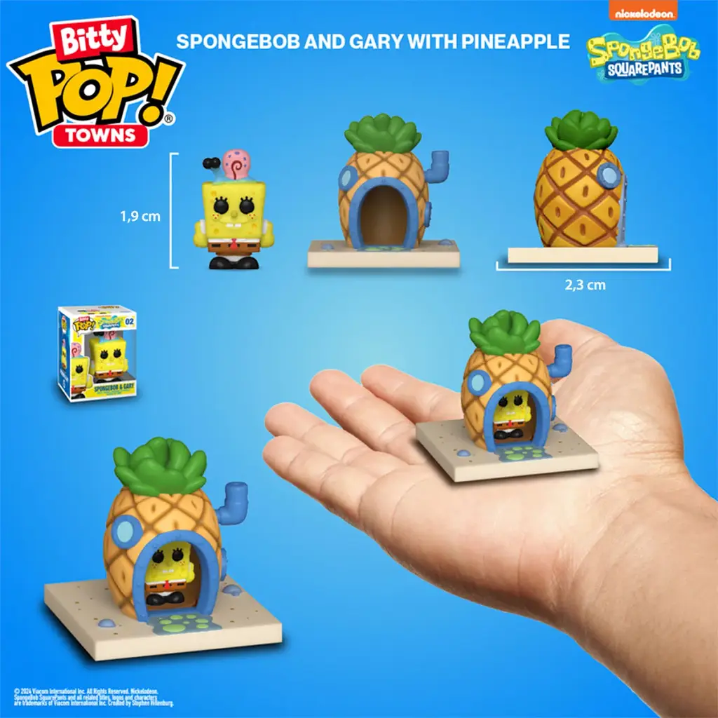 Набір фігурок BITTY POP! Town серії "Губка Боб Квадратні Штани" – ГУБКА БОБ І ЙОГО ДІМ - фото 3