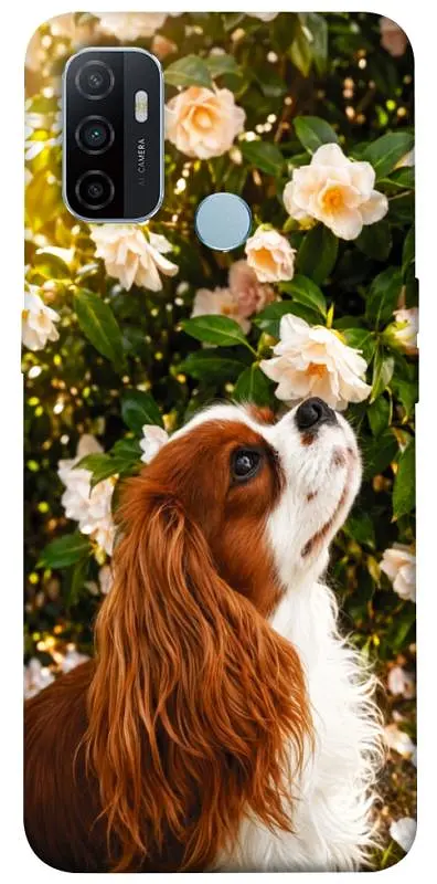 TPU чохол Demsky Flower spaniel для Oppo A53 / A32 / A33