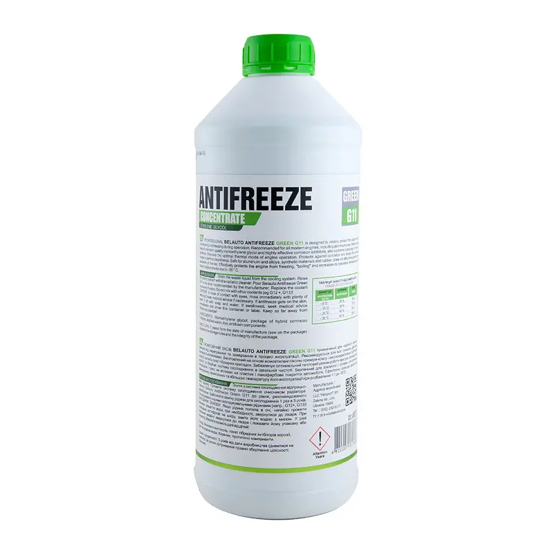 Антифриз Belavto Green G11 концентрат зеленый 1.5 л (AF1217) - фото 4