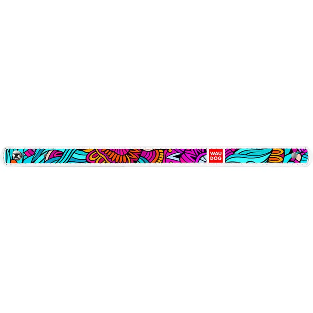 Браслет Waudog Design Літо, шкіра, M, 21-23х1,5 см, білий - фото 2