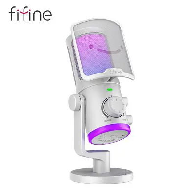 Микрофон Fifine USB White (AM6W) - фото 2