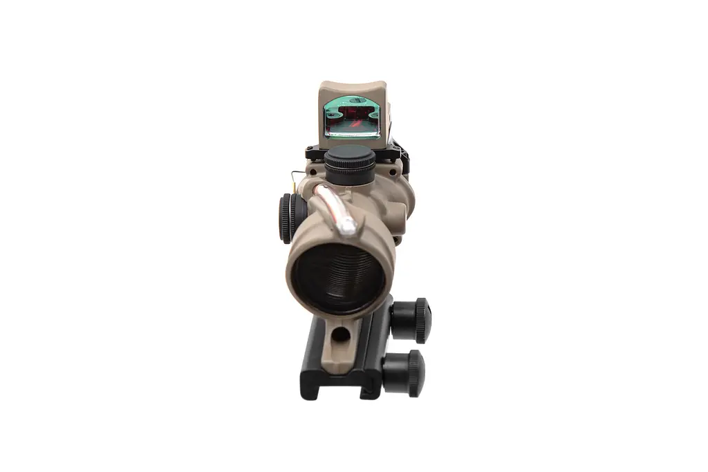 Комплект Trijicon прицел ACOG 4x32 BAC и прицел коллиматорный RMR 3.25 МОА FDE - фото 5