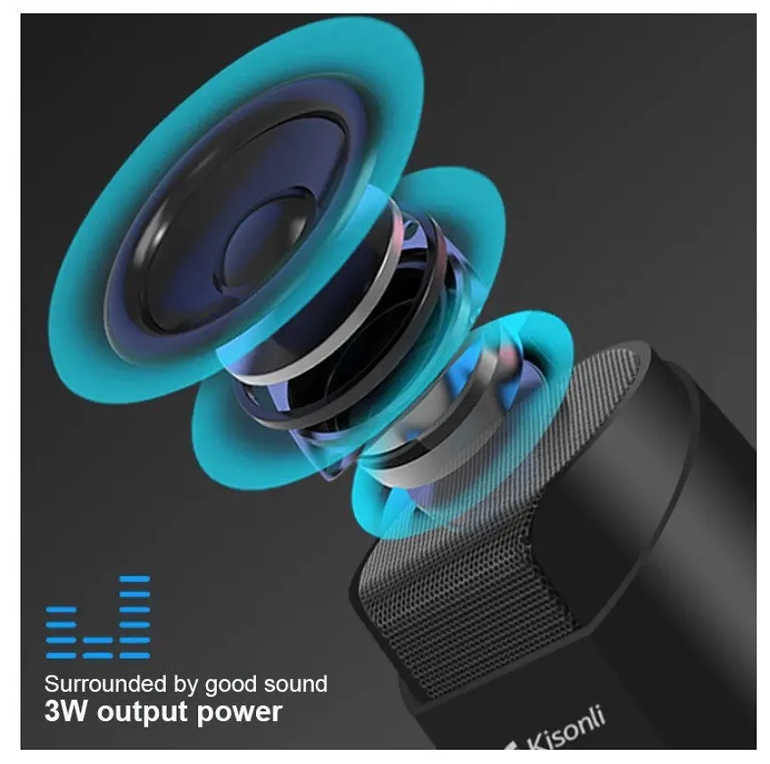 Компьютерная колонка Kisonli K500, 6W, для ПК и ноутбука - фото 3