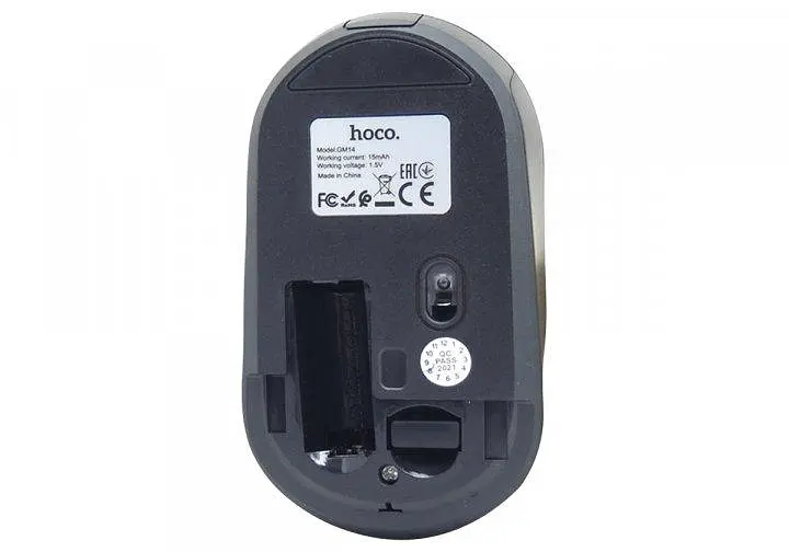 Мишка безпровідна Hoco GM14 Platinum 2.4G business wireless mouse чорний Чорного кольору Китай - фото 3