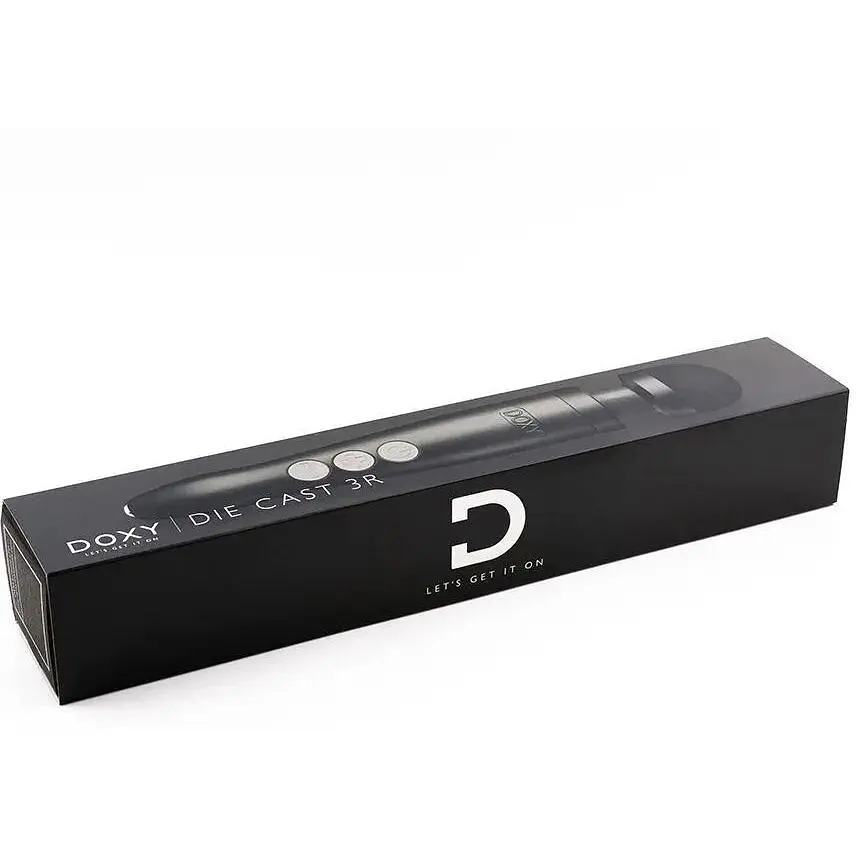 Вібромасажер Doxy Die Cast 3R Matte Black металевий корпус перезаряджається - фото 4