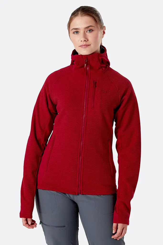 Толстовка Rab Women's Capacitor Hoody 10 Темно-червоний - фото 1
