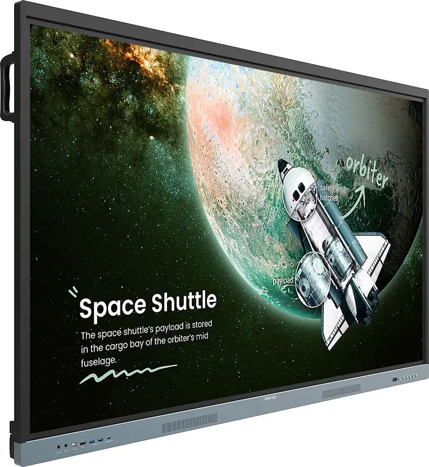Інтерактивна панель BenQ 65` RE6504A, IPS, UHD, 8Гб/ 32Гб, колонки, кріплення, чорна - фото 2