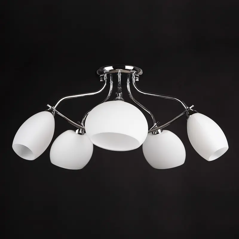 Люстра потолочная Brille классическая E14 40W CH (LK-216C/5) - фото 4