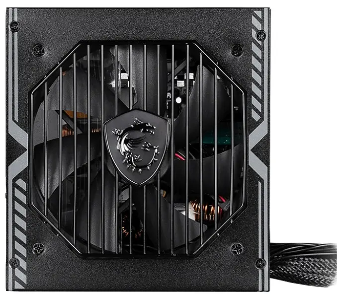 Блок живлення MSI 750 Вт MAG A750BN PCIE5, Black, 80+ Bronze, Active PFC, 12 см, 2xMolex / 5xSATA / 1x16-pin / 2x6+2-pin / 2x4+4-pin / 1x20+4-pin, захист OCP/OVP/OPP/OTP/SCP/UVP - фото 2