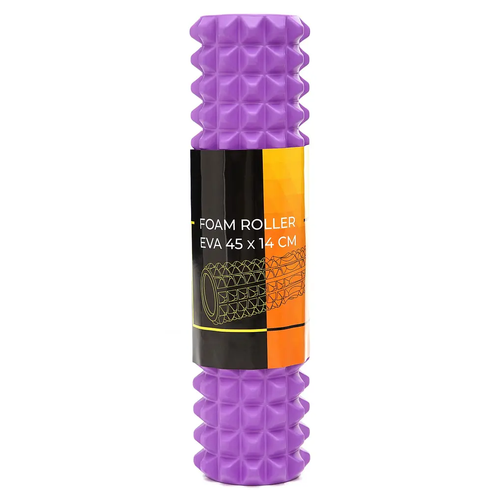 Масажний ролик Cornix EVA 45 x 14 см (валик, ролер) XR-0333 Violet - фото 2
