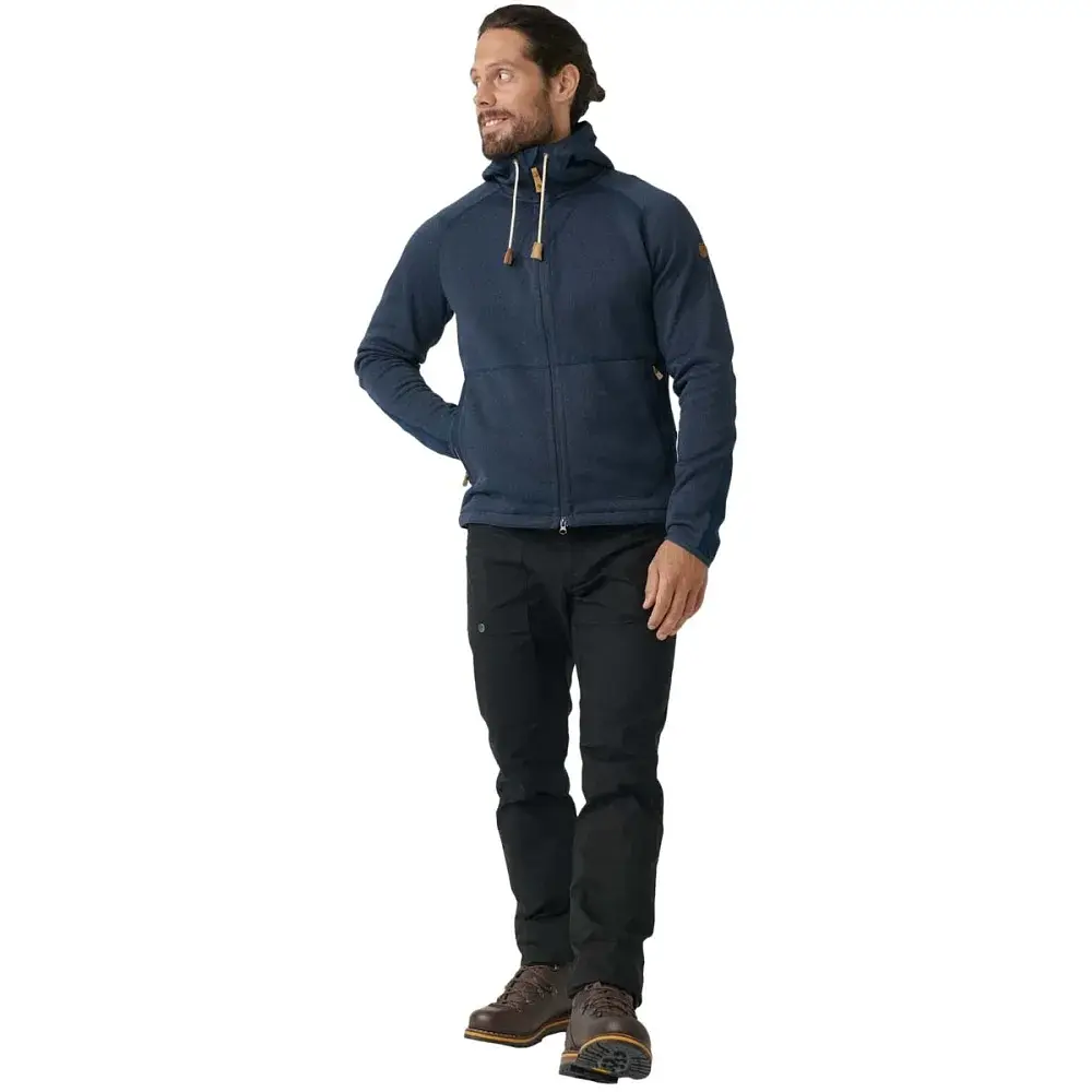 Толстовка Fjallraven Ovik Fleece Hoodie M XL Navy - фото 9