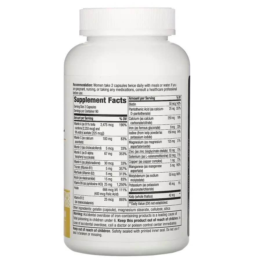 Вітаміни та мінерали Nature's Way Prenatal MultiVitamin, 180 капсул - фото 2