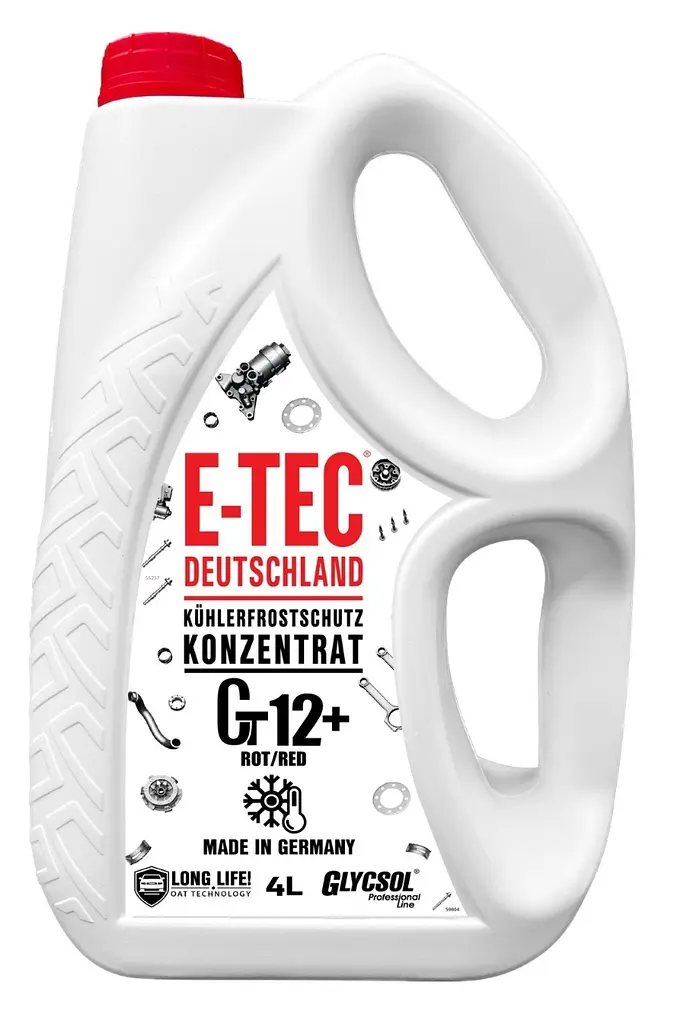 Антифриз E-TEC Gt12+ Glycsol концентрат червоний 4л 9585