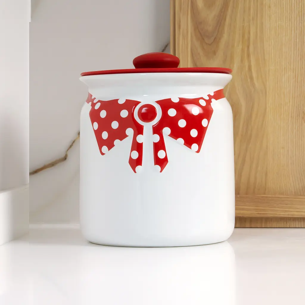 Емкость МВМ My Home 695 г белая с красным (KP-42 WHITE/RED) - фото 3