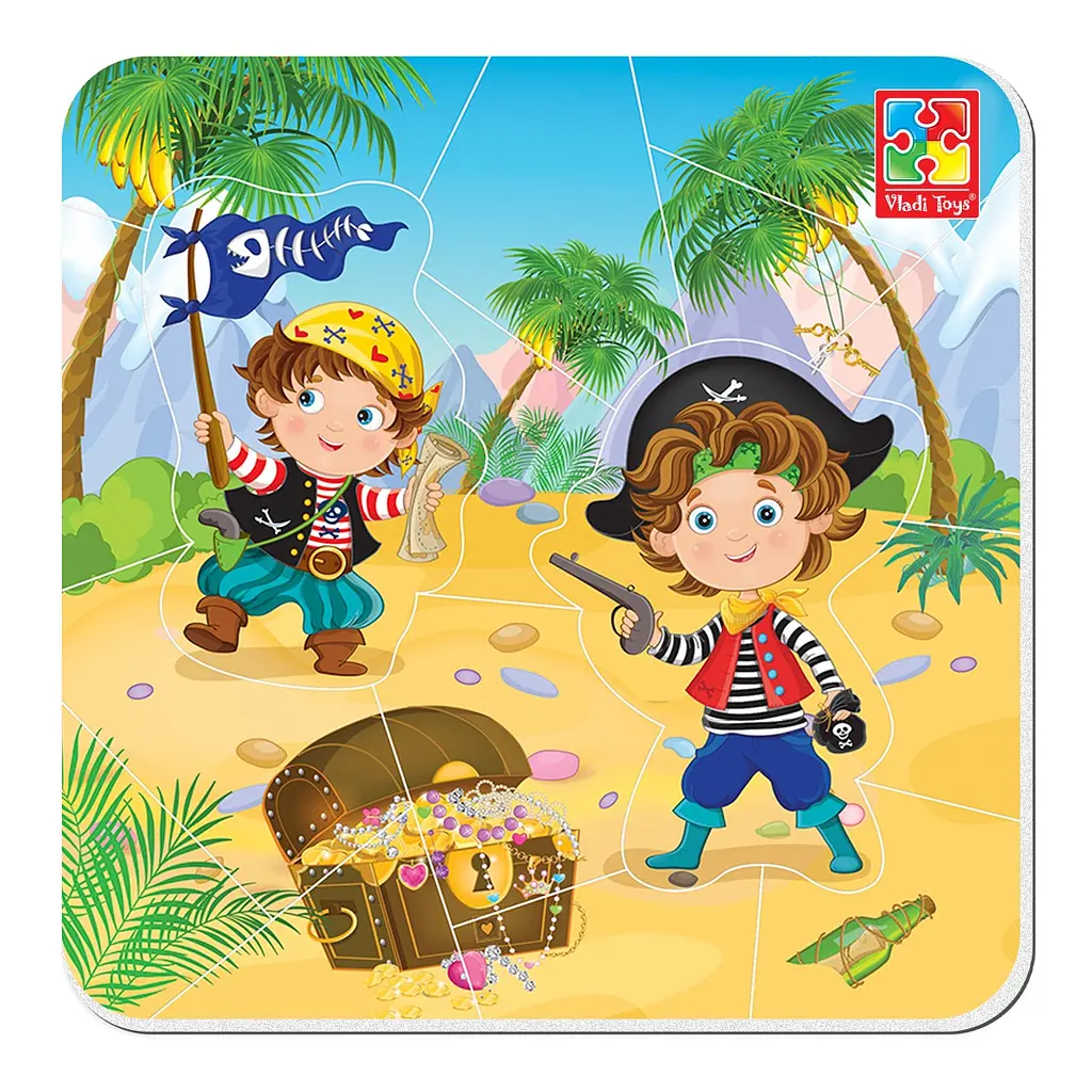 Гра розвиваюча з пазлами Малюк зможе Пірати Vladi Toys VT3204-20 Різнокольоровий shop (4820234764334) - фото 2