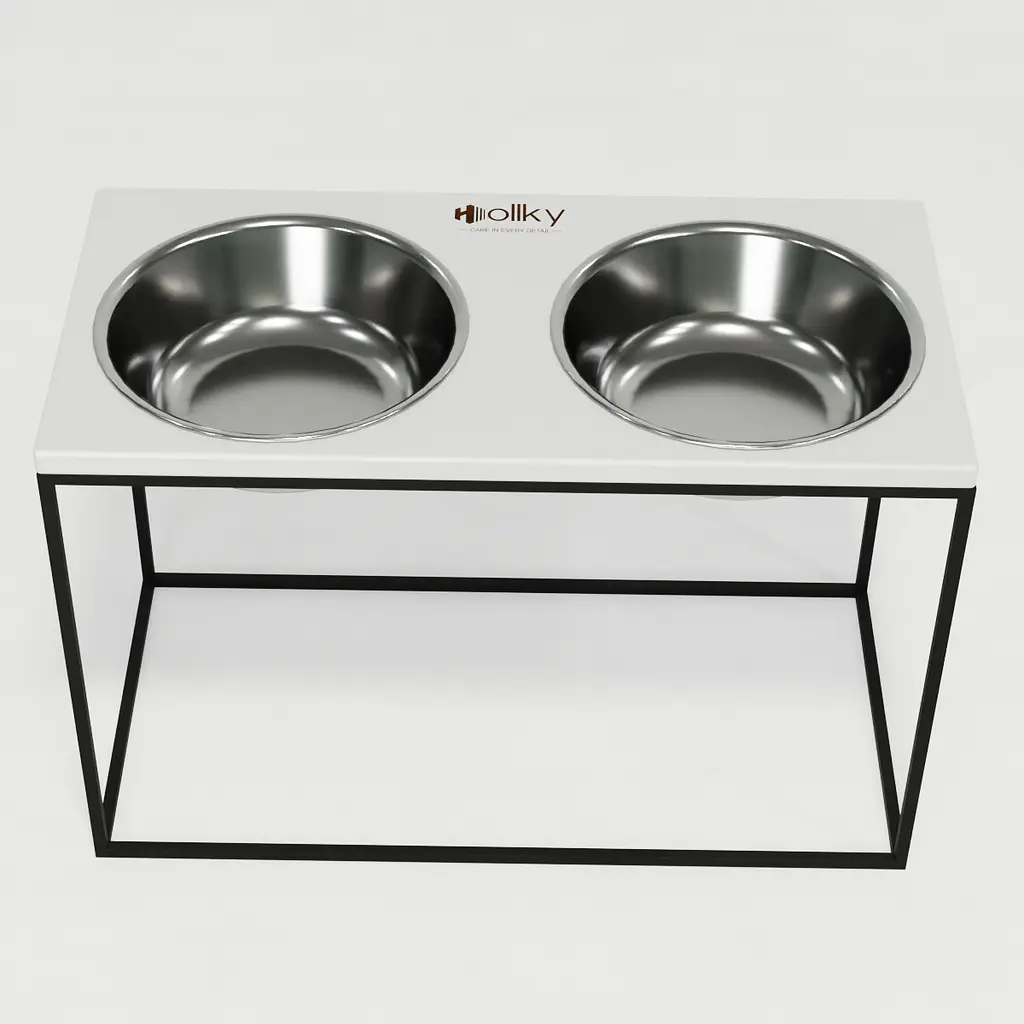Hollky Base XXL40 — миски на підставці для дуже великих собак (2 × 2,8 л) - фото 3