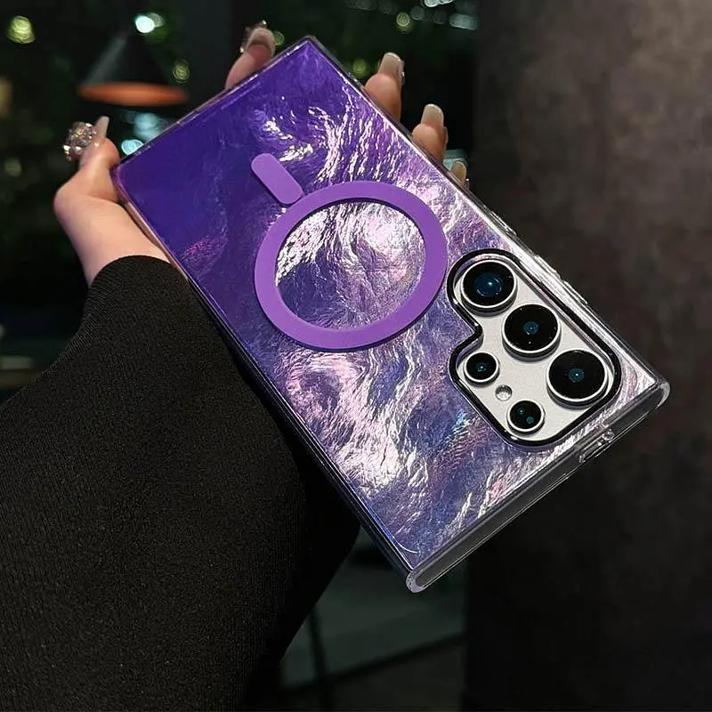 Чохол Epik TPU Shiny Mountain MagFit для Samsung Galaxy S26 Ultra Purple - фото 2