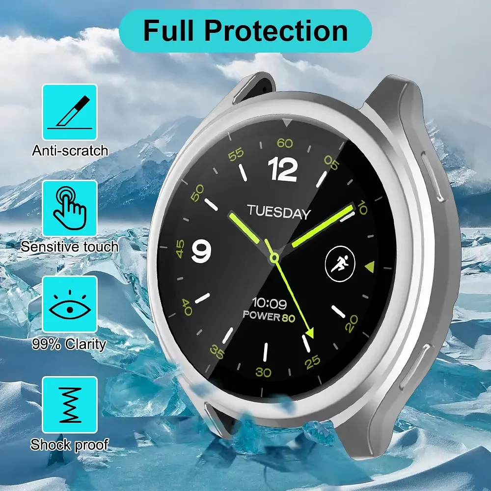 Захисний чохол Tamister для смартгодинника Xiaomi Watch 2 з плівкою прозорий - фото 8