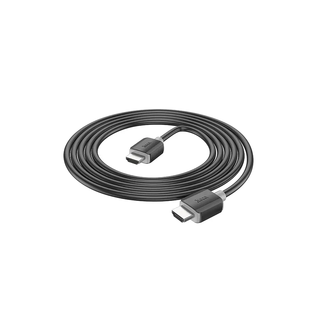 Кабель мультимедійний HDMI M to HDMI M 2.0m V2.0 4K black HOCO (6931474799395) - фото 5