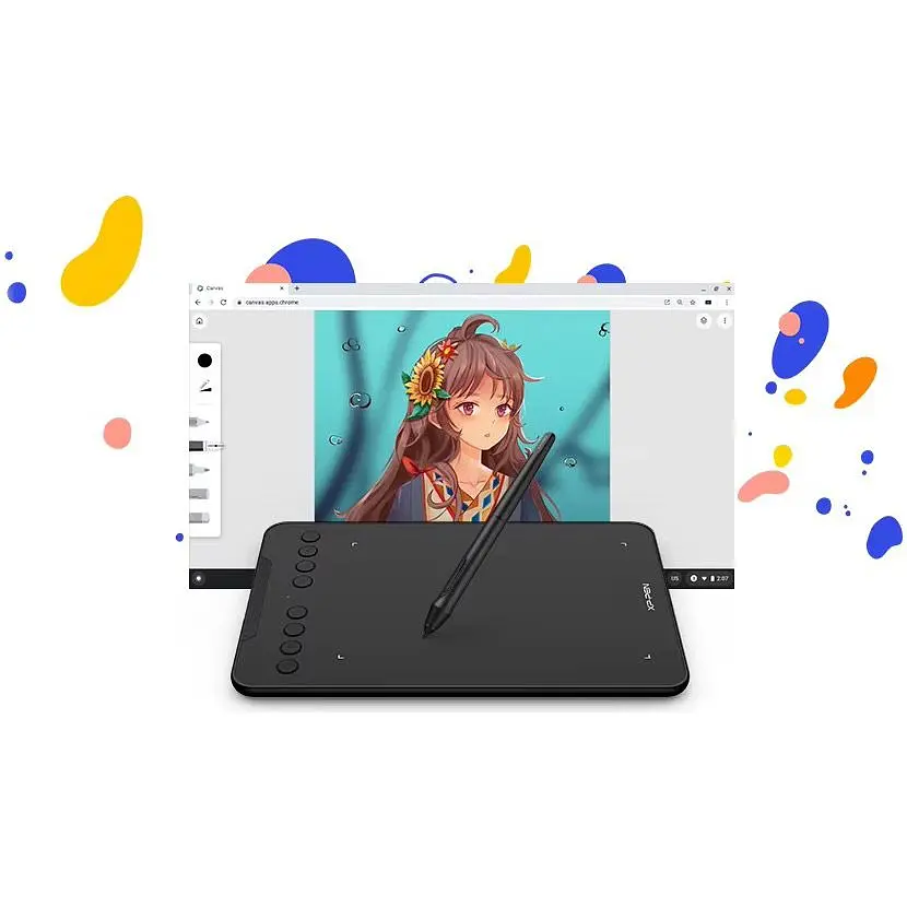 Графічний планшет XP-Pen Deco Mini7 V2 Black [118921] - фото 2