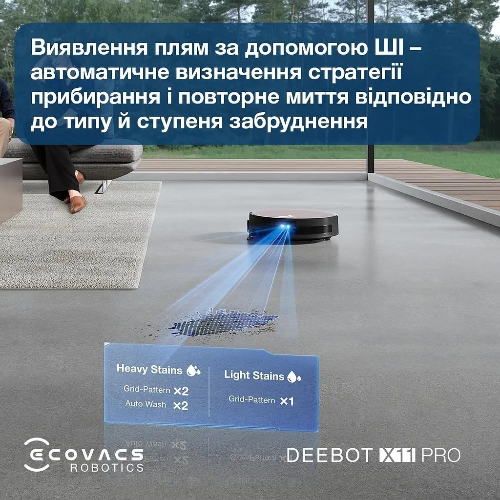 Робот-пилосос ECOVACS Deebot X11 Pro Omni (DEX99-1 Чорний) - фото 10