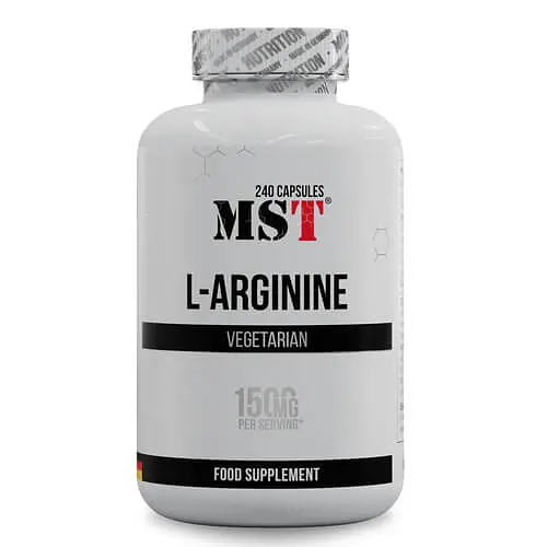 Аргінін L-Arginine 240 капсул MST Nutrition vit0006564