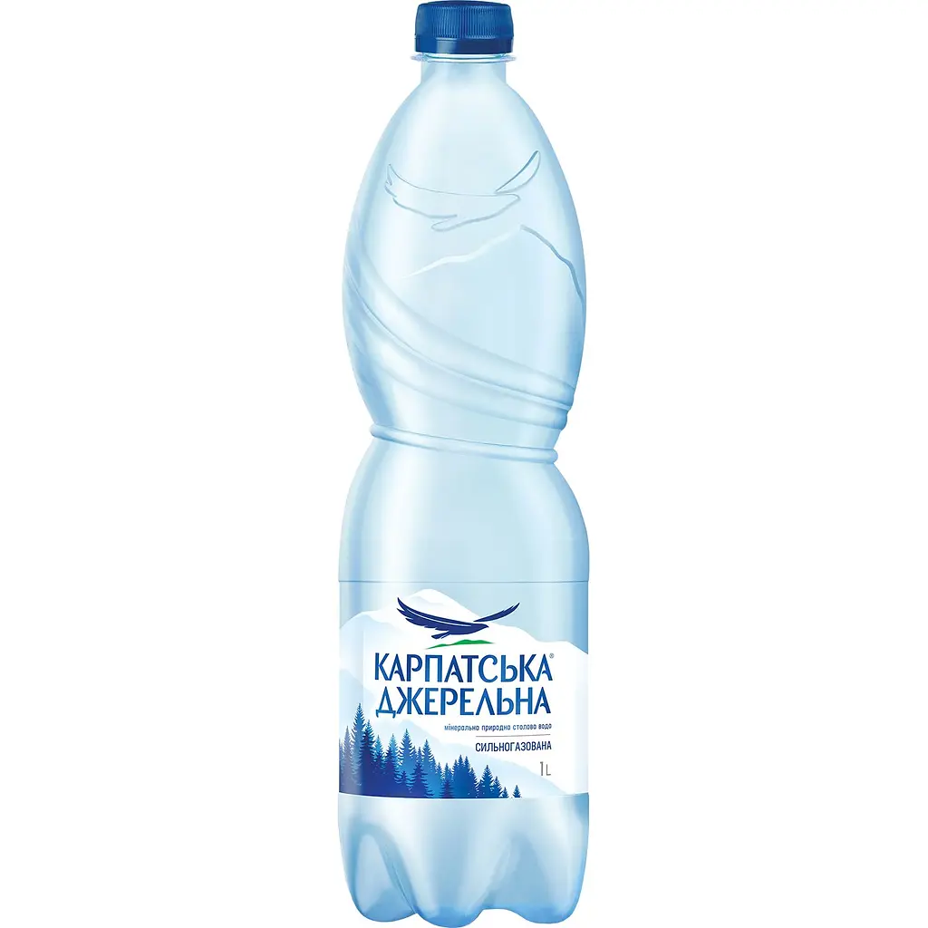 Упаковка минеральной воды Карпатська Джерельна сильногазированная 12 л (1 л х 12 шт.) - фото 2