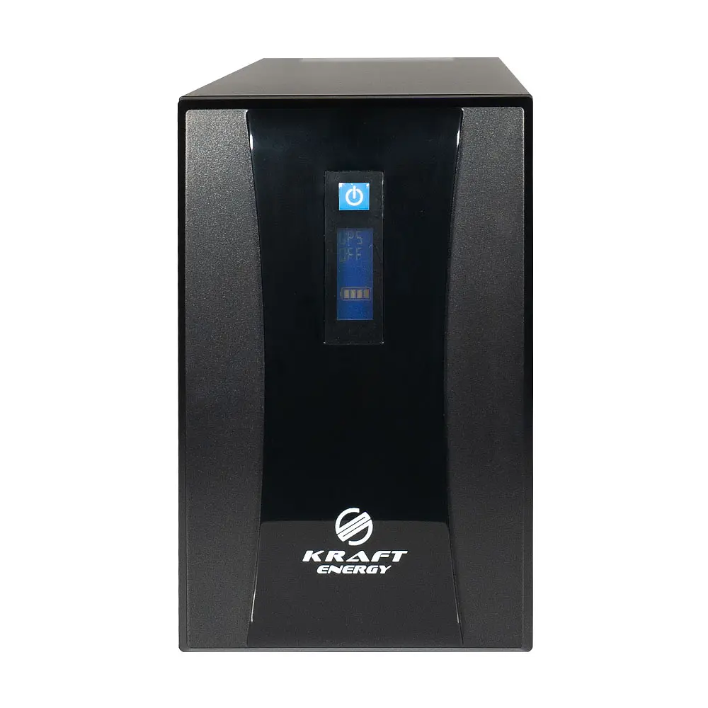 Джерело безперебійного живлення KRF-2000VA/1200W(LCD) UPS Kraft (42-00004) - фото 2
