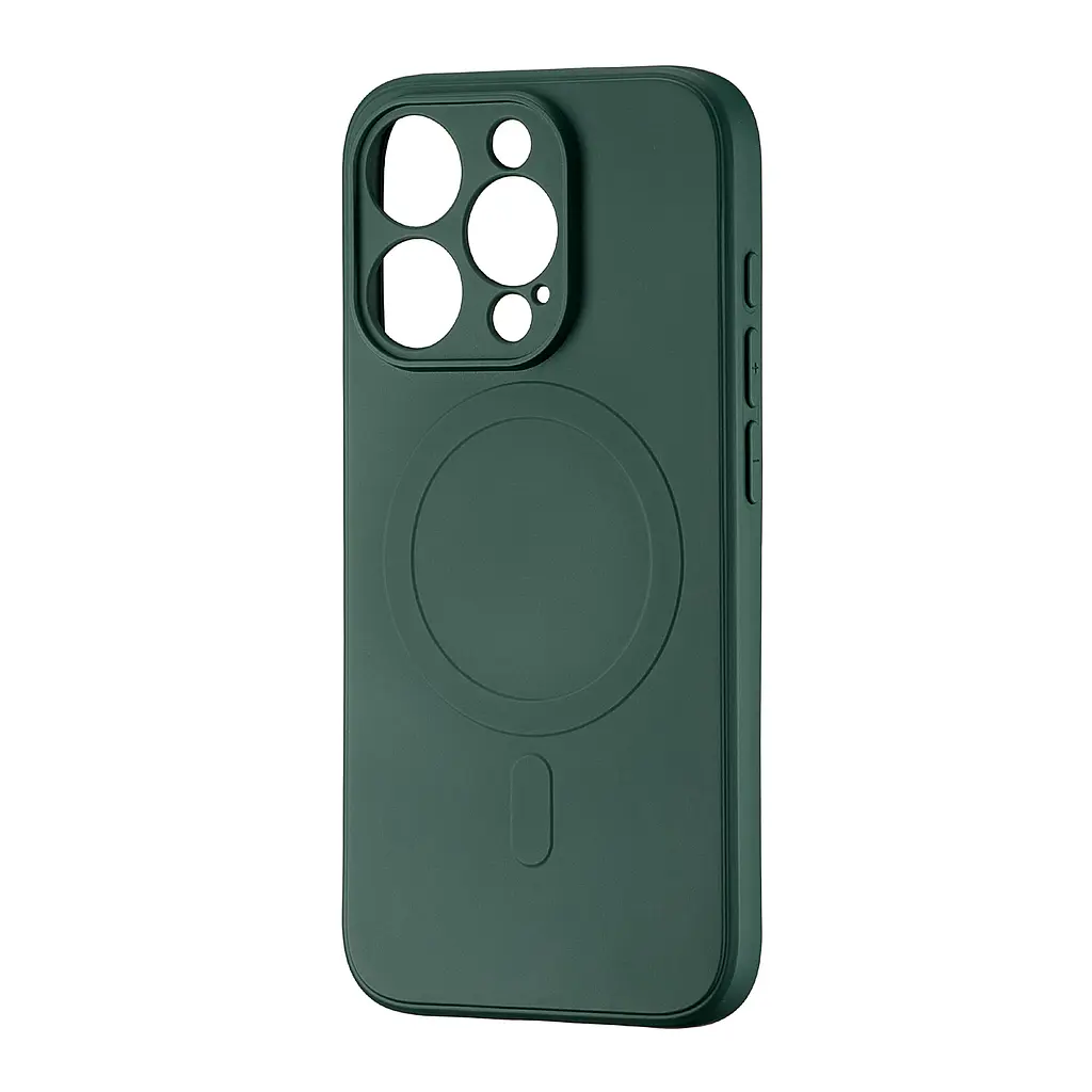 Чохол TPU with MagSafe Protected Camera iPhone 15 Pro Dark Green