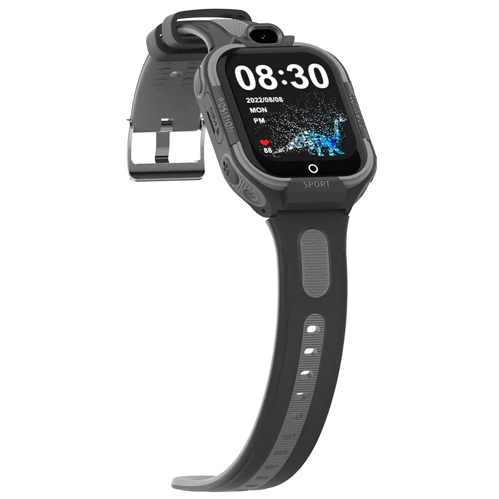 Смарт-годинник дитячі Wonlex KT35 з камерою WI-FI GPS SIM-карта силіконовий ремінець Black (17976) - фото 2