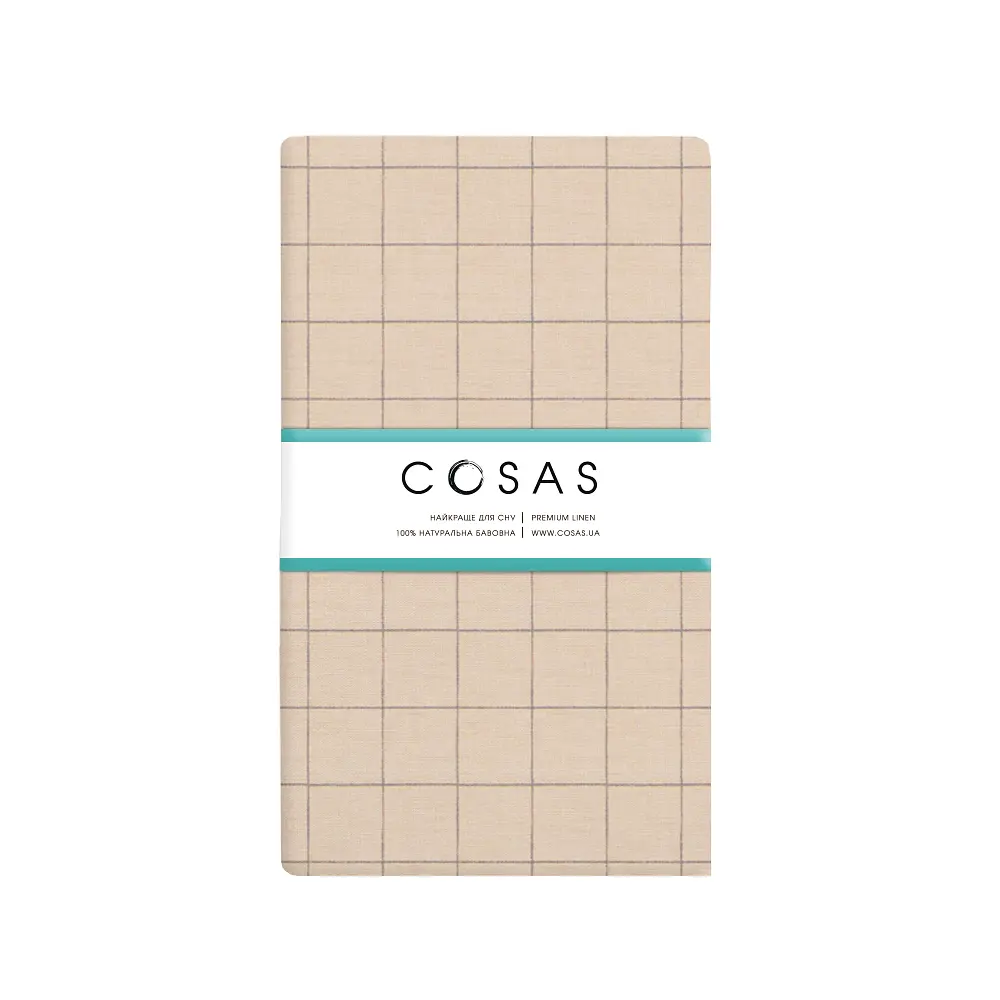 Простирадло на резинці 200x200x25 BEIGE GEOMETRY COSAS (2200000036025) - фото 3