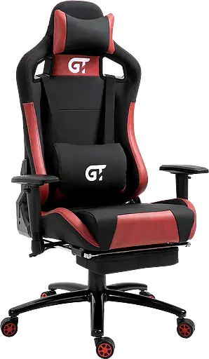 Геймерское кресло GT Racer черное с красным (X-5104 Black/Red) - фото 3