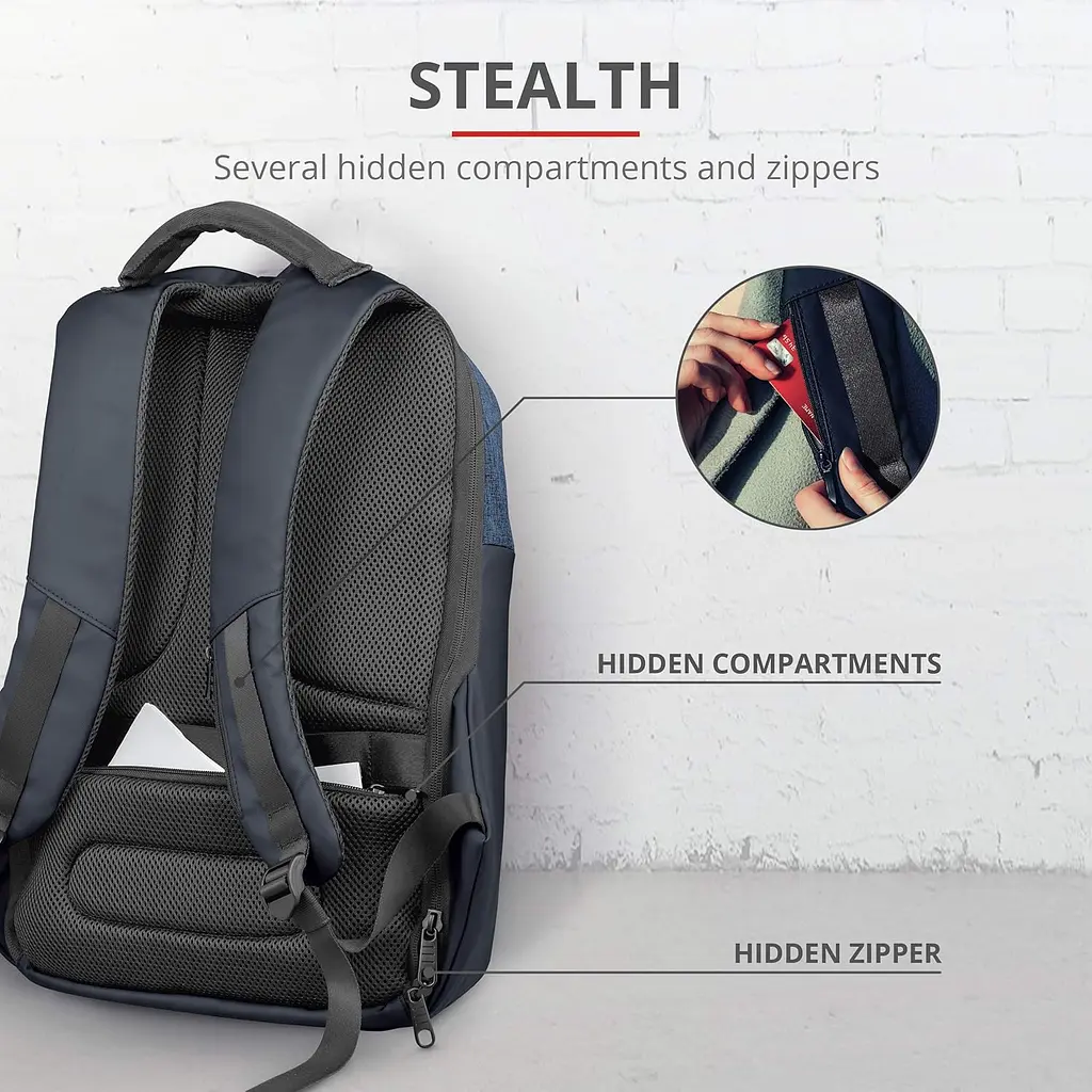 Рюкзак Nox Anti-theft 16" BLUE Trust teh0014648 - фото 4