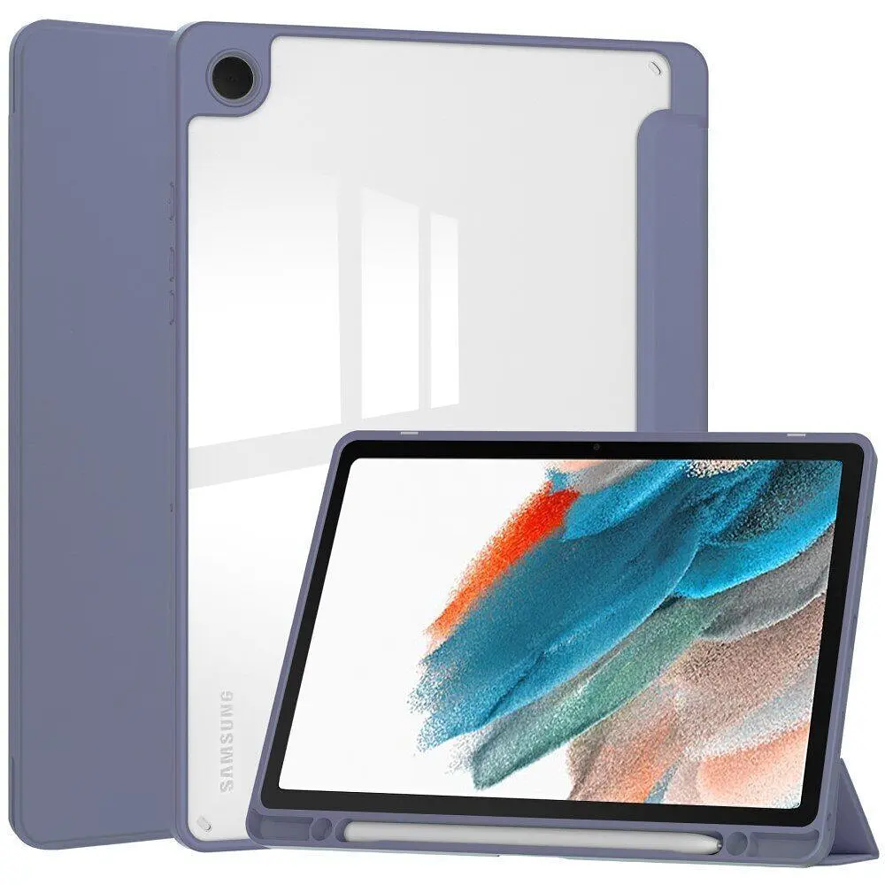 Чохол TPUCristal SlimTPU Spen holder Samsung Galaxy Tab A9 Plus SM X210 X215 X216 Фіолетовий - фото 7