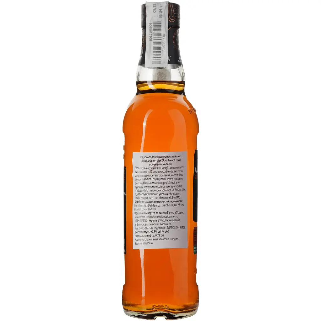 Віскі Jura French Oak Single Malt Scotch Whisky, 42%, 0,7 л (54774) - фото 4