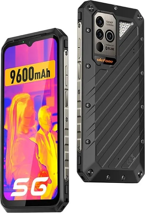 Защищенный смартфон Ulefone Power Armor 18T 12/256GB АКБ 9 600мАч Тепловизор 5G Black - фото 2