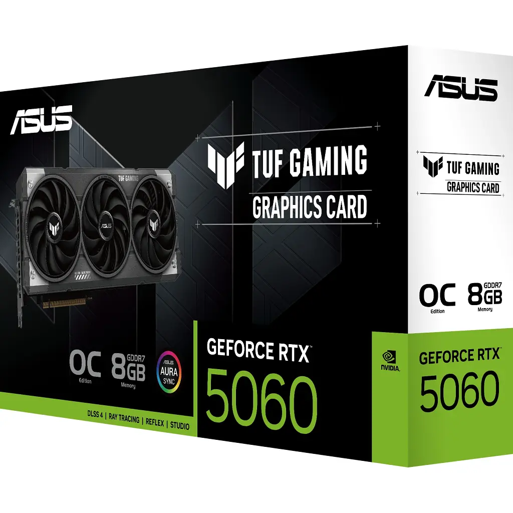Видеокарта ASUS GeForce RTX5060 8Gb TUF GAMING OC (TUF-RTX5060-O8G-GAMING) - фото 9