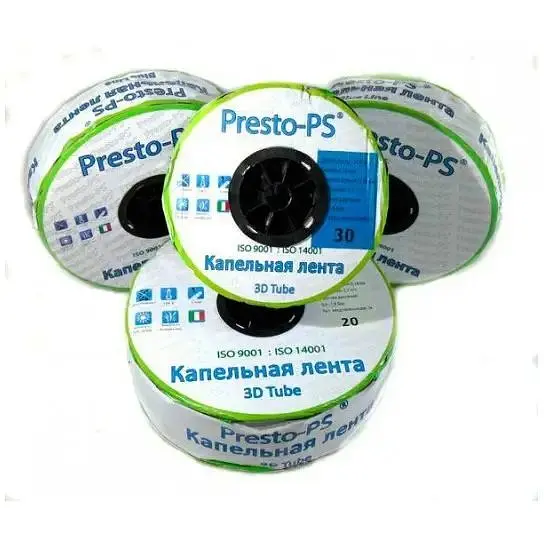 Крапельна стрічка Presto-PS емітерна 3D Tube крапельниці через 20 см 500 м (3D-20-500) - фото 2